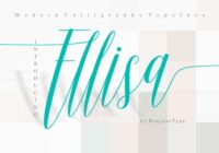 Ellisa Script Font - Featured Image