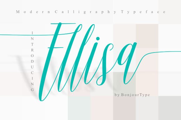 Ellisa Script Font - Featured Image
