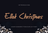 Ellok Christmas Font - Featured Image