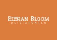 Elysian Bloom Font - Featured Image