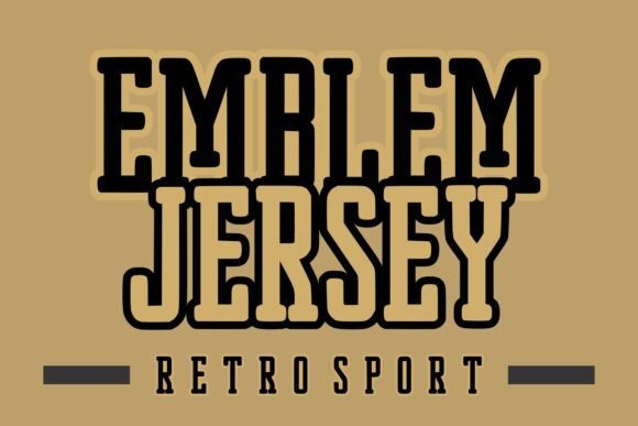 Emblem Jersey Font - Featured Image