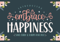 Embrace Happiness Font - Featured Image