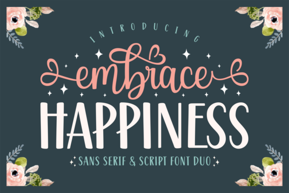 Embrace Happiness Font - Featured Image