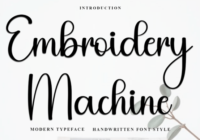 Embroidery Machine Font - Featured Image