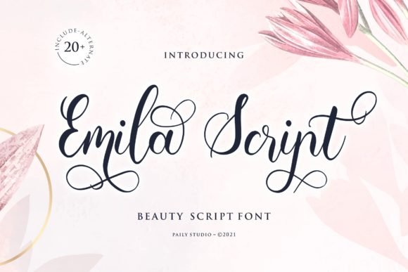 Emila Script Font - Featured Image