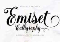 Emiset Calligraphy Font - Featured Image
