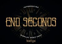 End Seconds Font - Featured Image