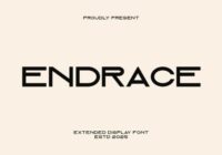 Endrace Font - Featured Image