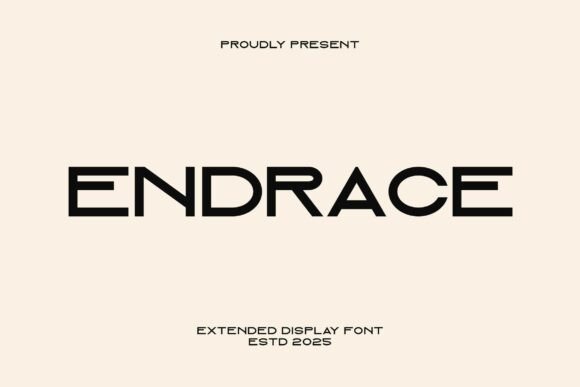 Endrace Font - Featured Image