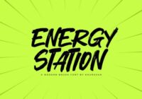 Energy Station Font - Featured Image