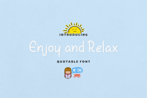 Enjoy and Relax Font - Featured Image