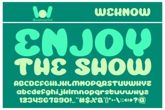 Enjoy the Show Font - Featured Image