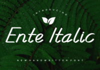 Enteitalic Font - Featured Image