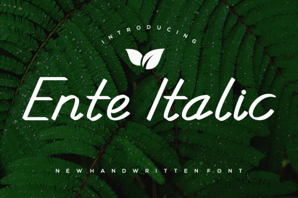 Enteitalic Font - Featured Image