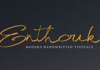 Enthouk Font - Featured Image