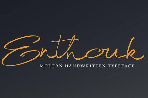 Enthouk Font - Featured Image