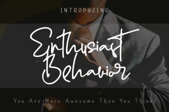 Enthusiast Behavior Font - Featured Image