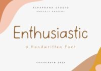 Enthusiastic Font - Featured Image