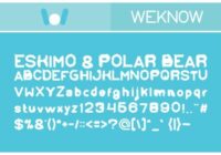 Eskimo and Polar Bear Font - Featured Image