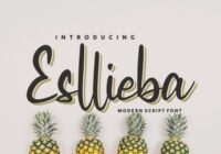 Esllieba Script Font - Featured Image