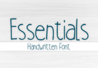 Essentials Font - Featured Image