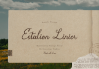 Estalion Linier Font - Featured Image