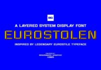 Eurostolen Font - Featured Image