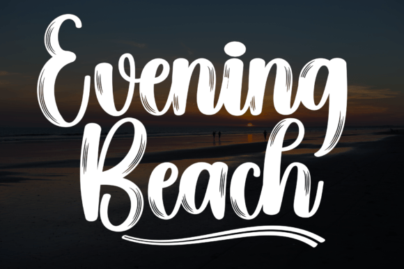 Evening Beach Font - Featured Image