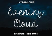 Evening Cloud Font - Featured Image
