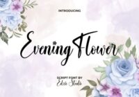 Evening Flower Font - Featured Image