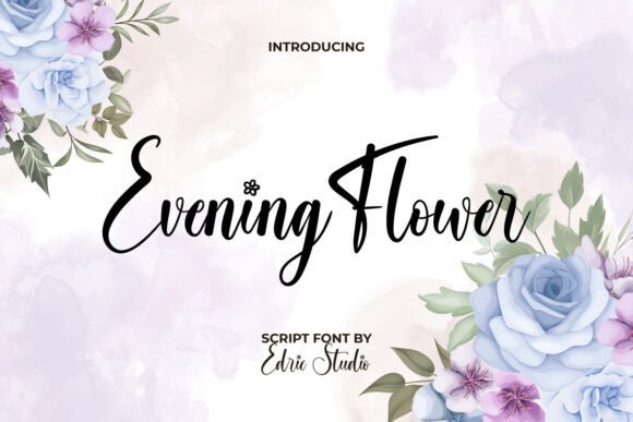 Evening Flower Font - Featured Image
