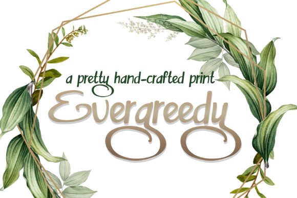 Evergreedy Font - Featured Image