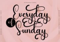 Everyday of Sunday Font - Featured Image