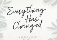 Everything Has Changed Font - Featured Image