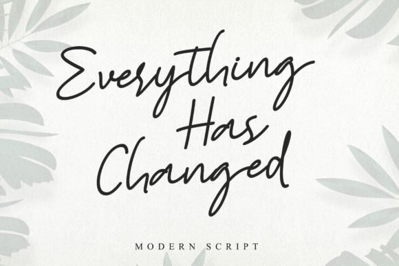 Everything Has Changed Font - Featured Image