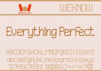 Everything Perfect Font - Featured Image
