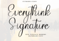 Everythink Signature Font - Featured Image