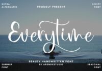 Everytime Font - Featured Image