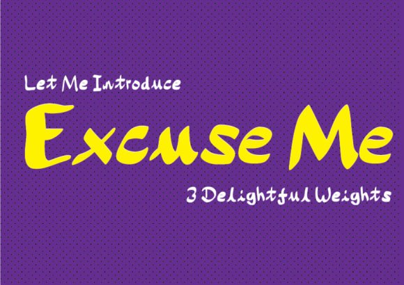 Excuse Me Font - Featured Image