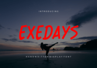 Exedays Font - Featured Image