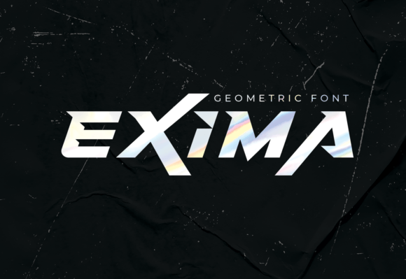 Exima Geometric Font - Featured Image
