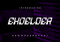 Exoelder Font - Featured Image