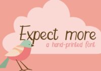 Expect More Font - Featured Image