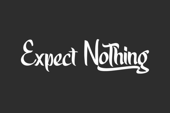 Expect Nothing Font - Featured Image