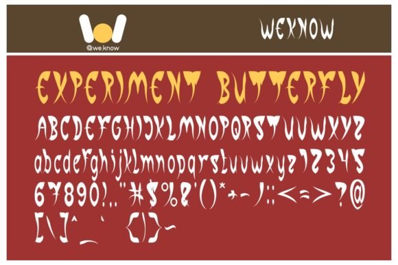 Experiment Butterfly Font - Featured Image