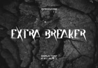 Extra Breaker Font - Featured Image