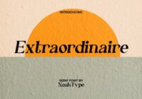 Extraordinaire Font - Featured Image