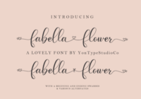 Fabella Flower Font - Featured Image