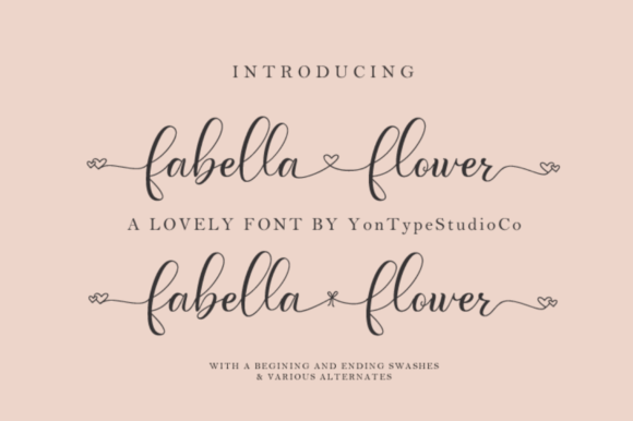 Fabella Flower Font - Featured Image