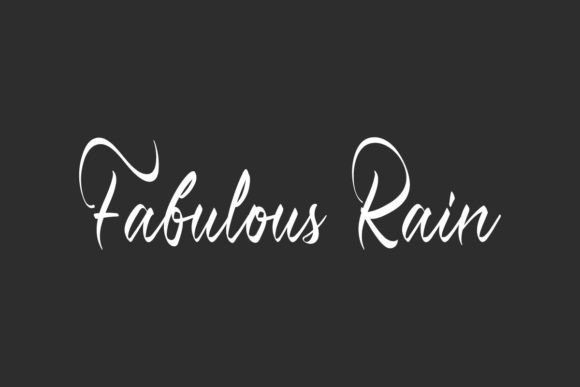 Fabulous Rain Font - Featured Image